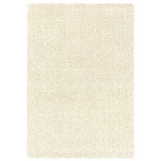 Waves Collection Ivory Shag Area Rug   #W4191