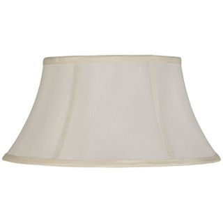 Off White Modified Drum Lamp Shade 9x14x8.25 (Spider)   #V9599