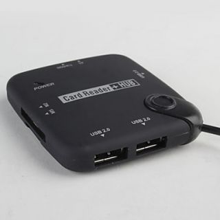 EUR € 9.47   3 poorts USB 2.0 hub met ms sd tf m2 kaartlezer voor