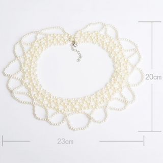 EUR € 6.71   bordado de perlas collar de collar, ¡Envío Gratis