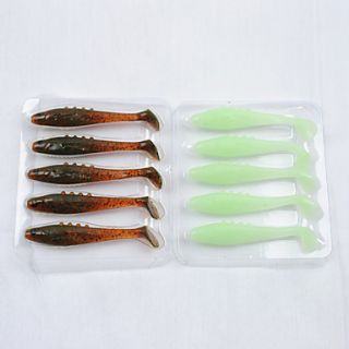 EUR € 3.58   75MM 3,2 g Paquete Soft Lure (5 Piezas), ¡Envío