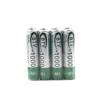EUR € 7.81   4 x BTY 1000mah Ni MH 1.2v aaa bateria recarregável
