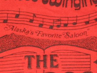 Vintage 80s Red Dog Saloon Juneau Alaska T Shirt XS Small Bar Beer