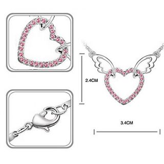 EUR € 12.78   roze glanzend kristal en geplatineerd legering