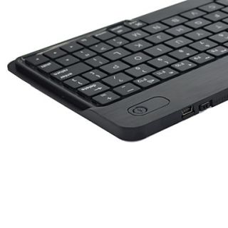 ultra slim oplaadbare 2,4 GHz Bluetooth v2.0 80 key toetsenbord voor