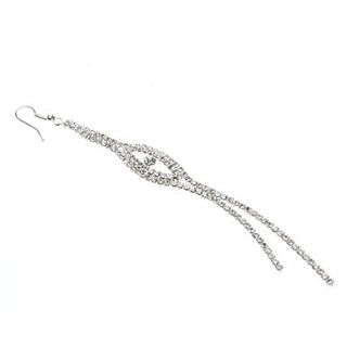 EUR € 4.77   Small Eye Shape Diamond Long Kwasten oorbellen, Gratis