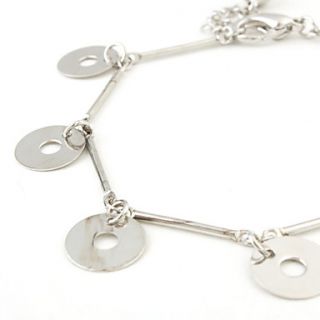 USD $ 1.69   Shining Disc Shape with Tinkle Bell Sliver Plated