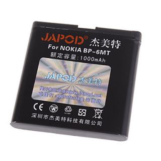 japod BP 6MT reemplazo de 3.7V 1000mAh Li ion para Nokia e51/n82/n81