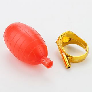 EUR € 0.82   plastica anello doro con pompa, Gadget a Spedizione