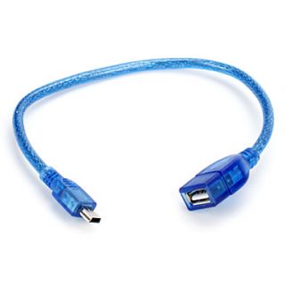 EUR € 1.74   USB A hun til mini USB B 5 pin han adapter kabel (blå
