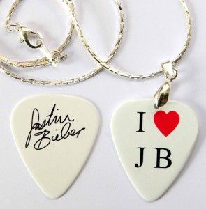 Hart JB Justin Bieber Necklace Matching Guitar Pick
