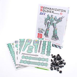 DIY Paper Puzzle 3D Mecanización Soldier (83pcs, dificultad 4 de 5)