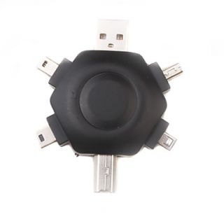 EUR € 2.75   6 in 1 usb aansluiting schotel vormige adapter (zwart