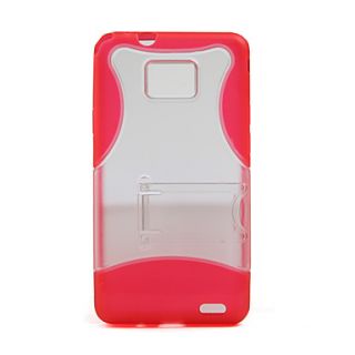 USD $ 2.79   Protective Case & Stand for Samsung i9100 (Red),