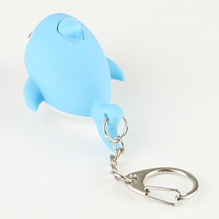 USD $ 3.89   Dolphin Keychain with LED Flashlight and Sound Effects
