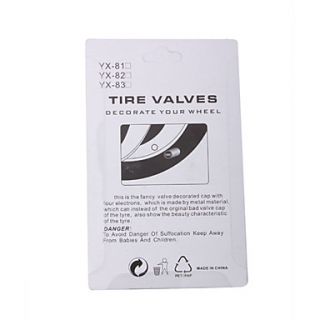 USD $ 1.89   Luxury Tire Valves Caps/Stems   Golden(4 Pieces Per Pack