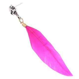 EUR € 1.83   Punk Style Crossbones Pink Feather Oorbellen, Gratis