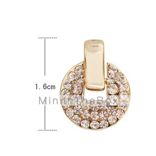 EUR € 3.95   Boucles doreilles strass pendentif, livraison gratuite