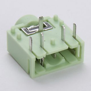 USD $ 2.49   3F07 3.5mm Audio Jack Socket (Green, 20 Pieces a pack