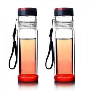 USD $ 36.99   Liveaway Double Deck Glass Bottle (580ml),