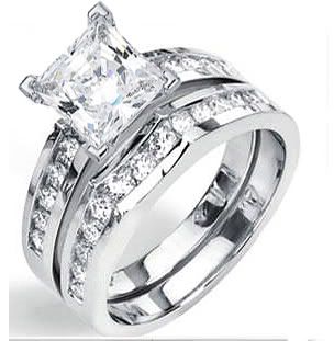 50 Ct Princess Diamond Engagement Wedding Ring Band