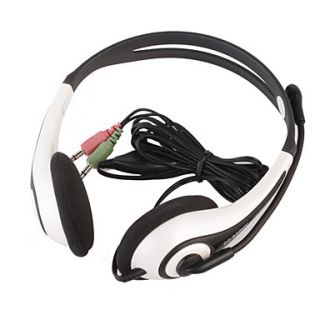 USD $ 7.99   Deluxe VoIP Headset + Microphone (White),