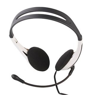 USD $ 7.99   Deluxe VoIP Headset + Microphone (White),