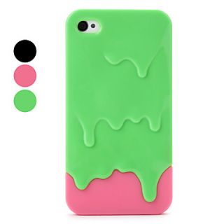 Melting Ice Cream Pattern Case for iPhone 4 and 4S (Assorted Colors
