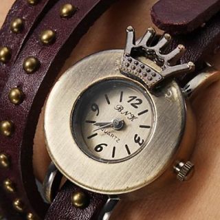 EUR € 6.89   Kvinder PU Analog Quartz Bracelet Watch (Lilla), Gratis