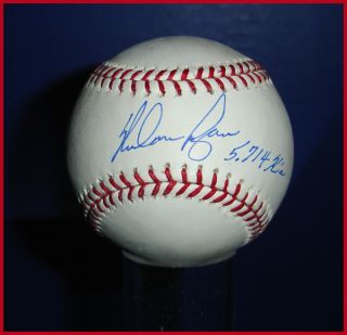Nolan Ryan 4 Autographed Baseballs Inscription Wdisplay