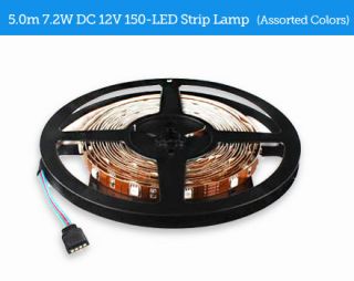 Review on 5.0m 7.2W DC 12V 150 LED Strip Lamp (Assorted Colors) Deal