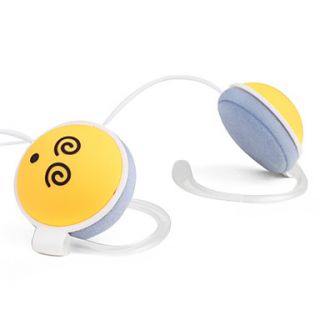 USD $ 3.69   Premium Stereo Clip On Earphones (Yellow),