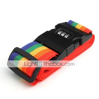 USD $ 9.09   Rainbow Color Luggage Strap lock ,