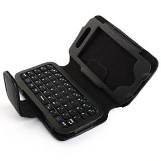 4GHz 49 Key QWERTY Mini Rechargeable Bluetooth V2.0 Keyboard with PU