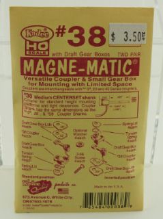 Kadee 38 HO Magne Matic Couplers New SEALED Package