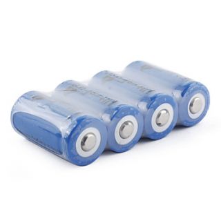 trustfire ICR 123a Li ion 880mAh 3.7V batterie rechargeable bleue