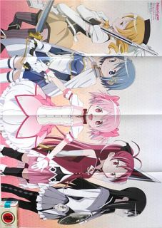 Promo Poster Puella Magi Madoka Magica Homura Mami Kyoko Sayaka