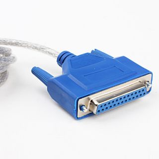 USD $ 13.99   USB to Parallel Cable (Blue,Black 1.5M),