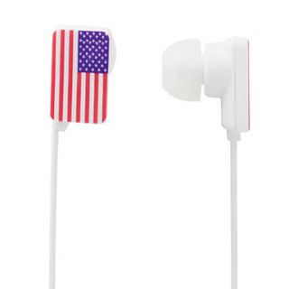 USD $ 1.99   USA National Flag Style Stereo In Ear Earphones,