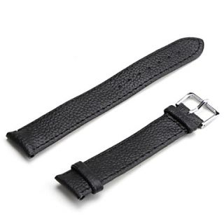 USD $ 1.29   Unisex PU Leather Watch Strap 18MM(Black),