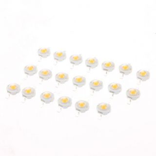 3W 160 180LM 2850 3050K Warm White Light LED Emitters (3 3.2V, 20 Pack