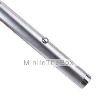 USD $ 14.99   Steel Green Laser Pointer Pen With Silver Edge(Include 2