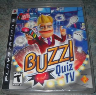 Buzz Quiz TV Sony PlayStation 3 2008 Game Only Brand New SEALED