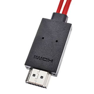 USB to HDMI and Micro USB Adapter Cable for Samsung Galaxy S3 I9300