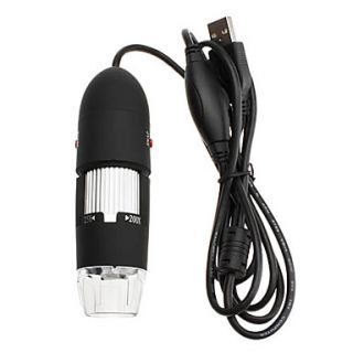 Portable USB 2.0 e 1.1 25X 200X de 2MP microscópio digital com 8 LED