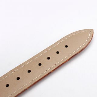 USD $ 3.59   Unisex Genuine Leather Watch Strap 18MM(Brown),