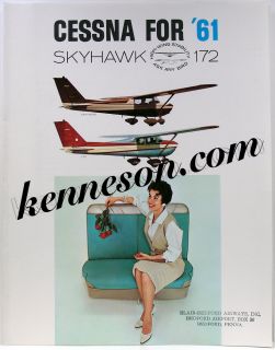 172 Skyhawk 1961 Original Color Airplane Dealer Sales Brochure