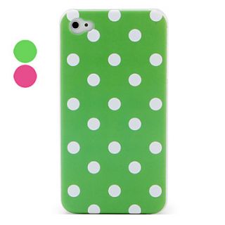 USD $ 2.99   Round Dots Pattern Plastic Case for iPhone 4 (Assorted