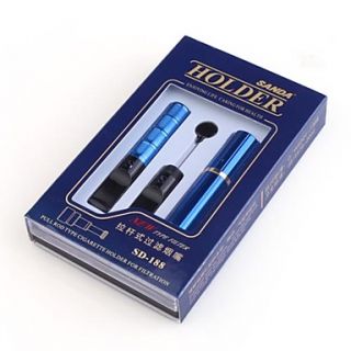 SANDA SD 188 Pull Rod Type Cigarette Holder for Filtration (Blue