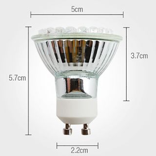 gu10 2w 38 led 120lm 2800 3300K warmweiß LED Strahler Lampe (220 240V